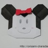 Origami: How to fold Minnie Mouse (Disney)